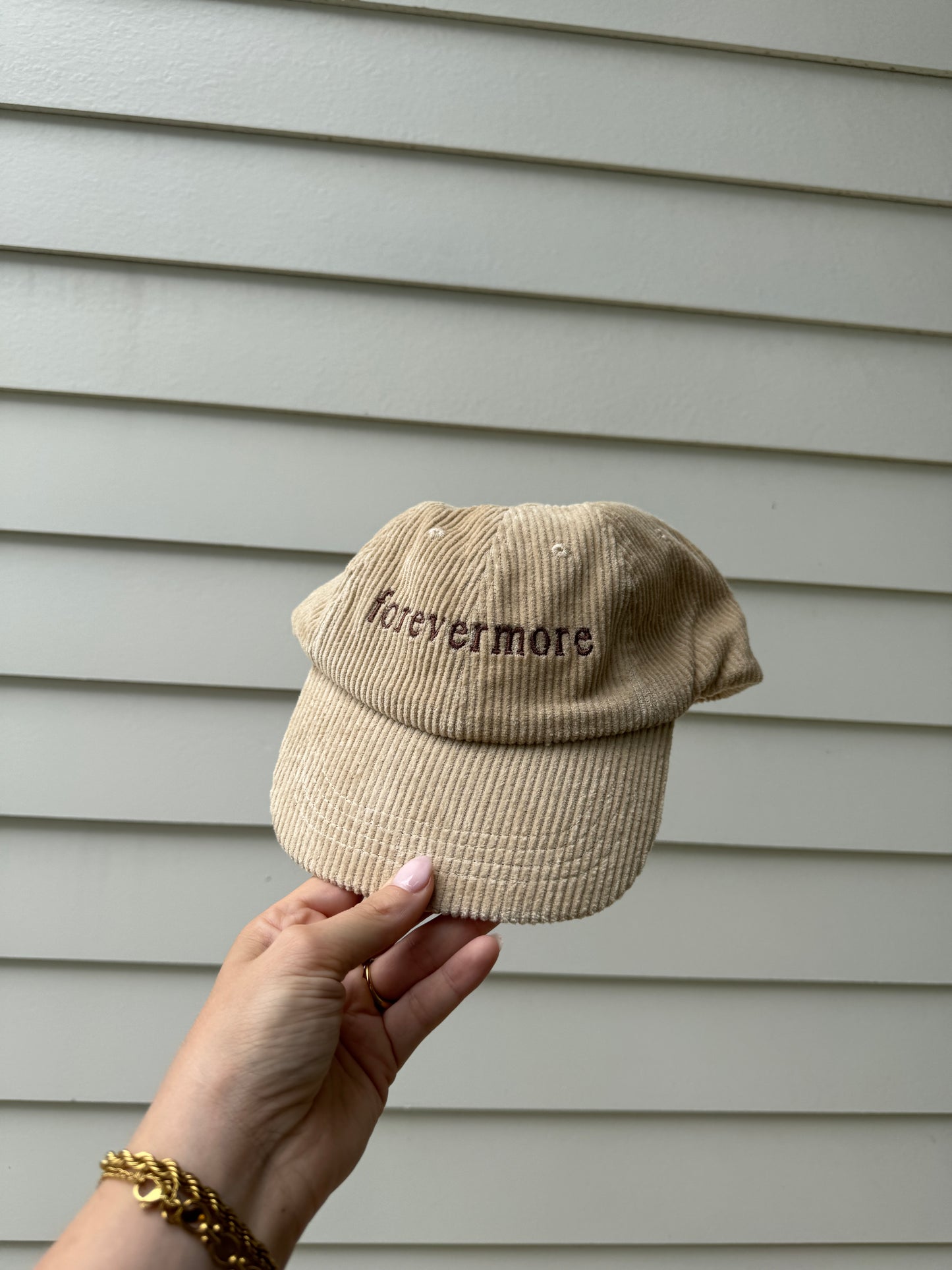 Cream Corduroy Forevermore Hat