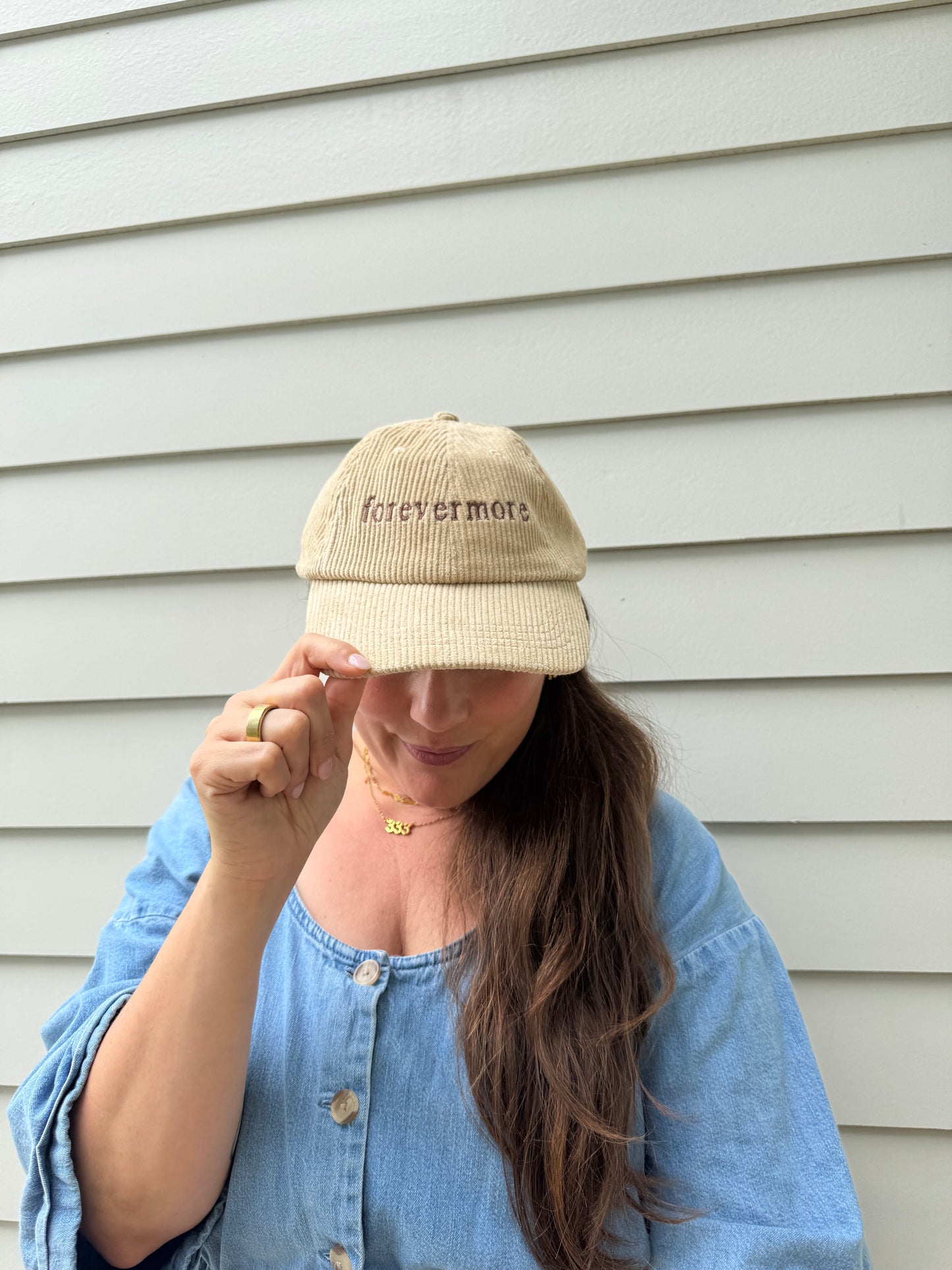 Cream Corduroy Forevermore Hat