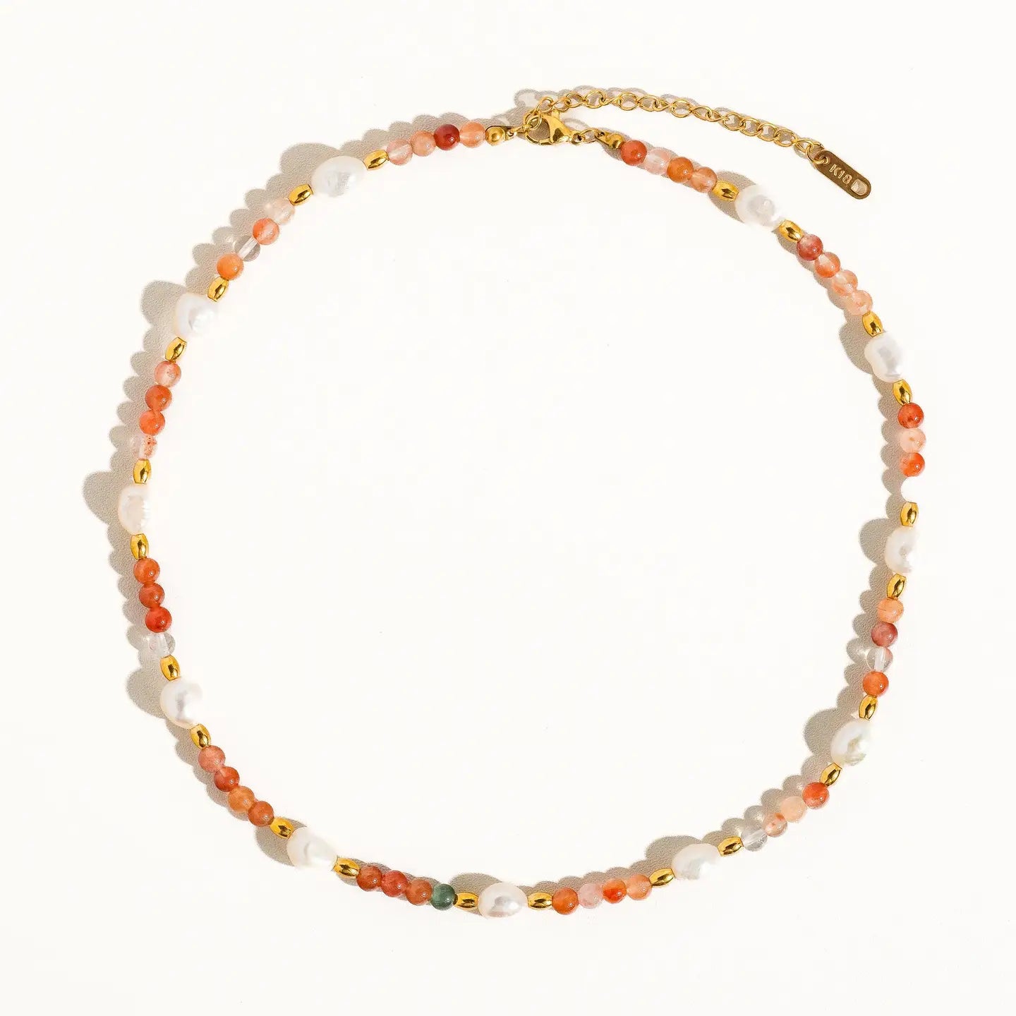 Rose Summer Beaded Necklace
