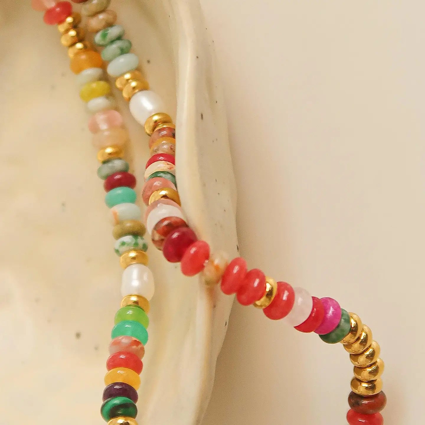 Multi-Colored Beaded Necklace
