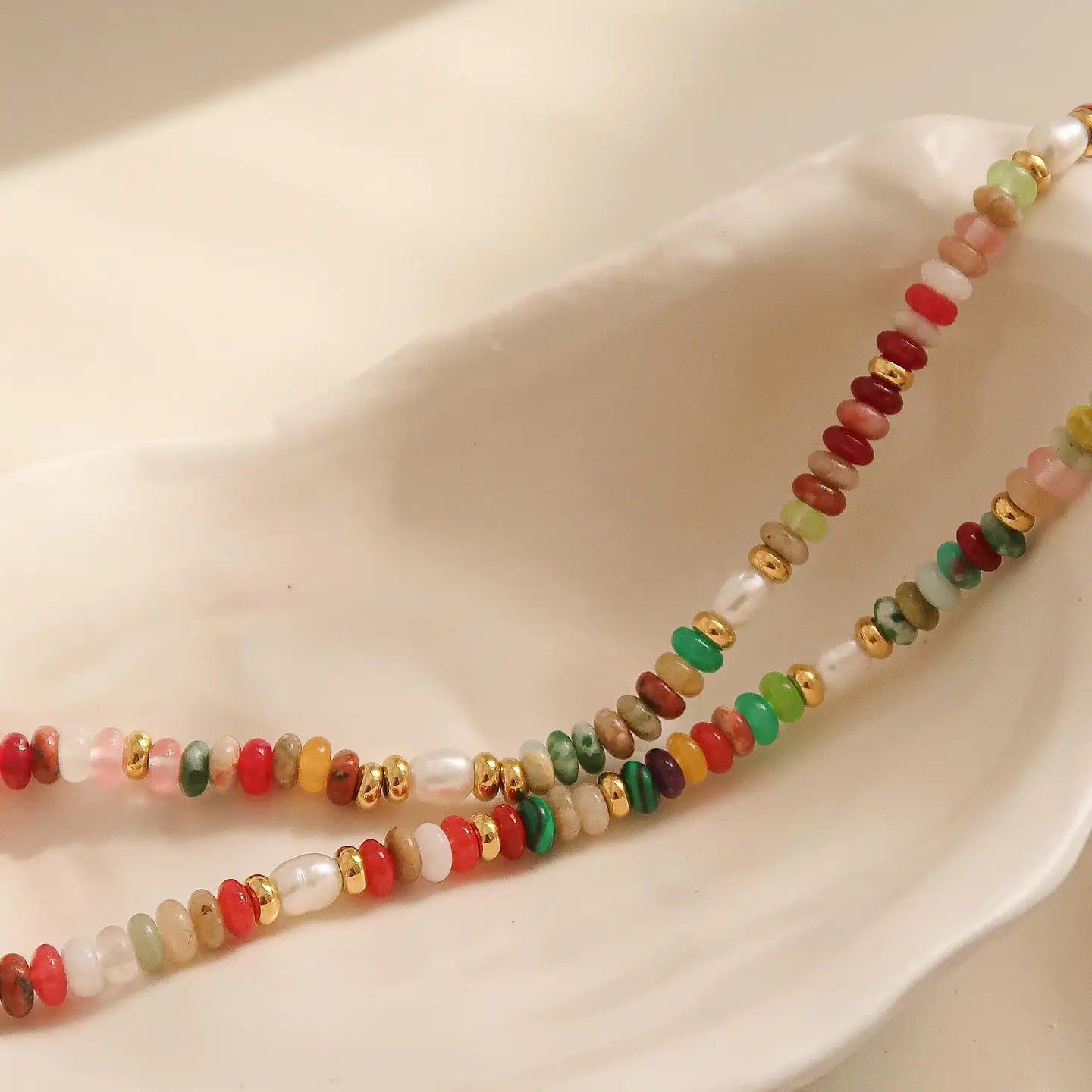 Multi-Colored Beaded Necklace