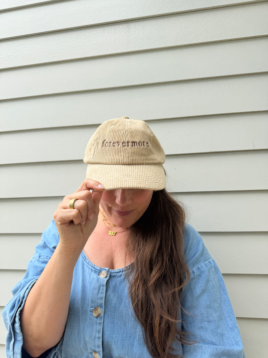 Cream Corduroy Forevermore Hat
