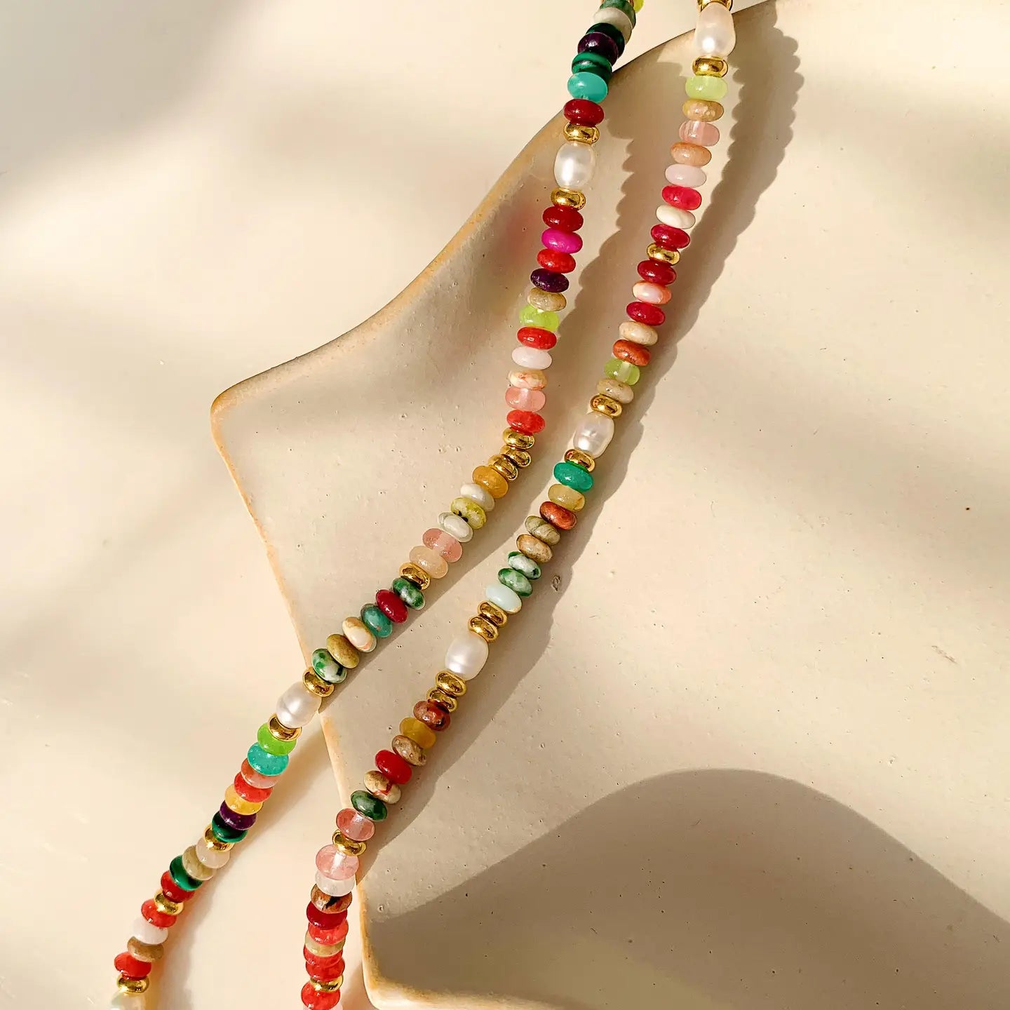 Multi-Colored Beaded Necklace