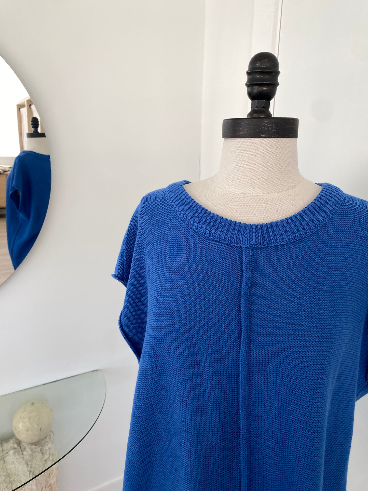Cobalt Blue Knit Top